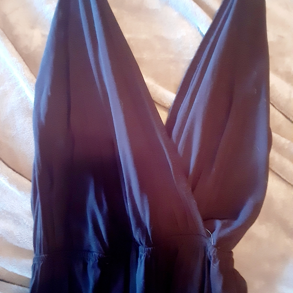 Womens jumpsuit with halter tie